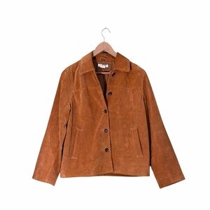 J. Crew Women's Brown Suede Leather Jacket